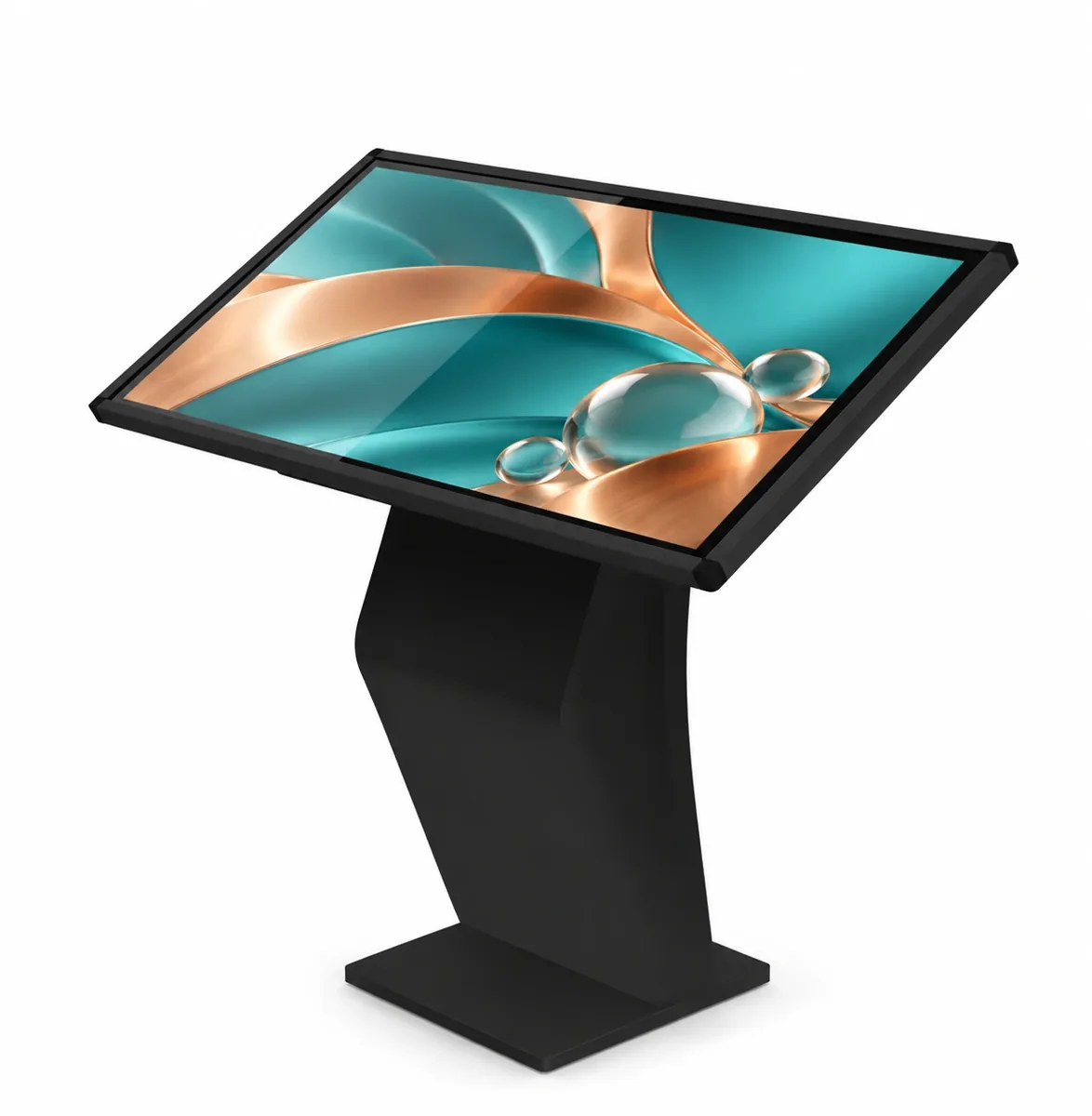 Напольный интерактивный киоск 43″ Z-формы с емкостным сенсором MTG-430FSIK-CT-IR