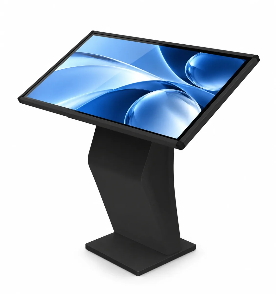 Напольный интерактивный киоск 55″ Z-формы с емкостным сенсором MTG-550FSIK-CT-IR