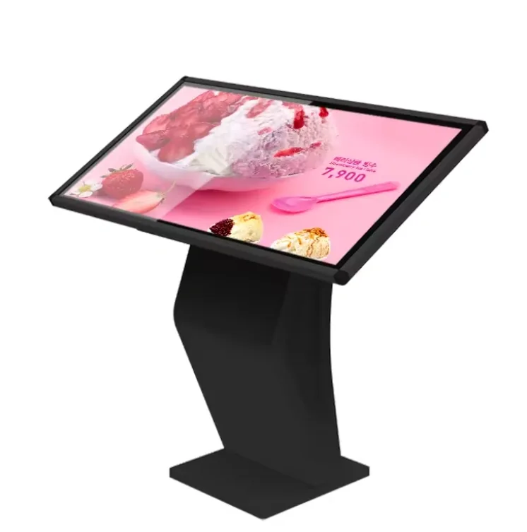 Напольный интерактивный киоск 65″ Z-формы с емкостным сенсором MTG-6500FSIK-CT-CP