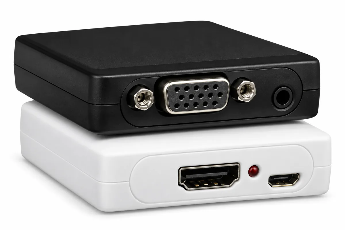 Мини-конвертер HDMI в VGA с аудио MTG-HDCVGA02-M