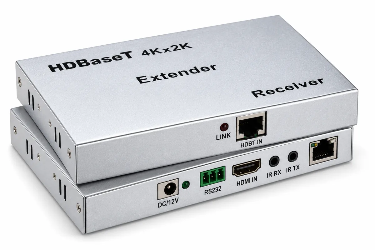 Ультратонкий HDBaseT-удлинитель MTG-HDES07, 4K, 100 м