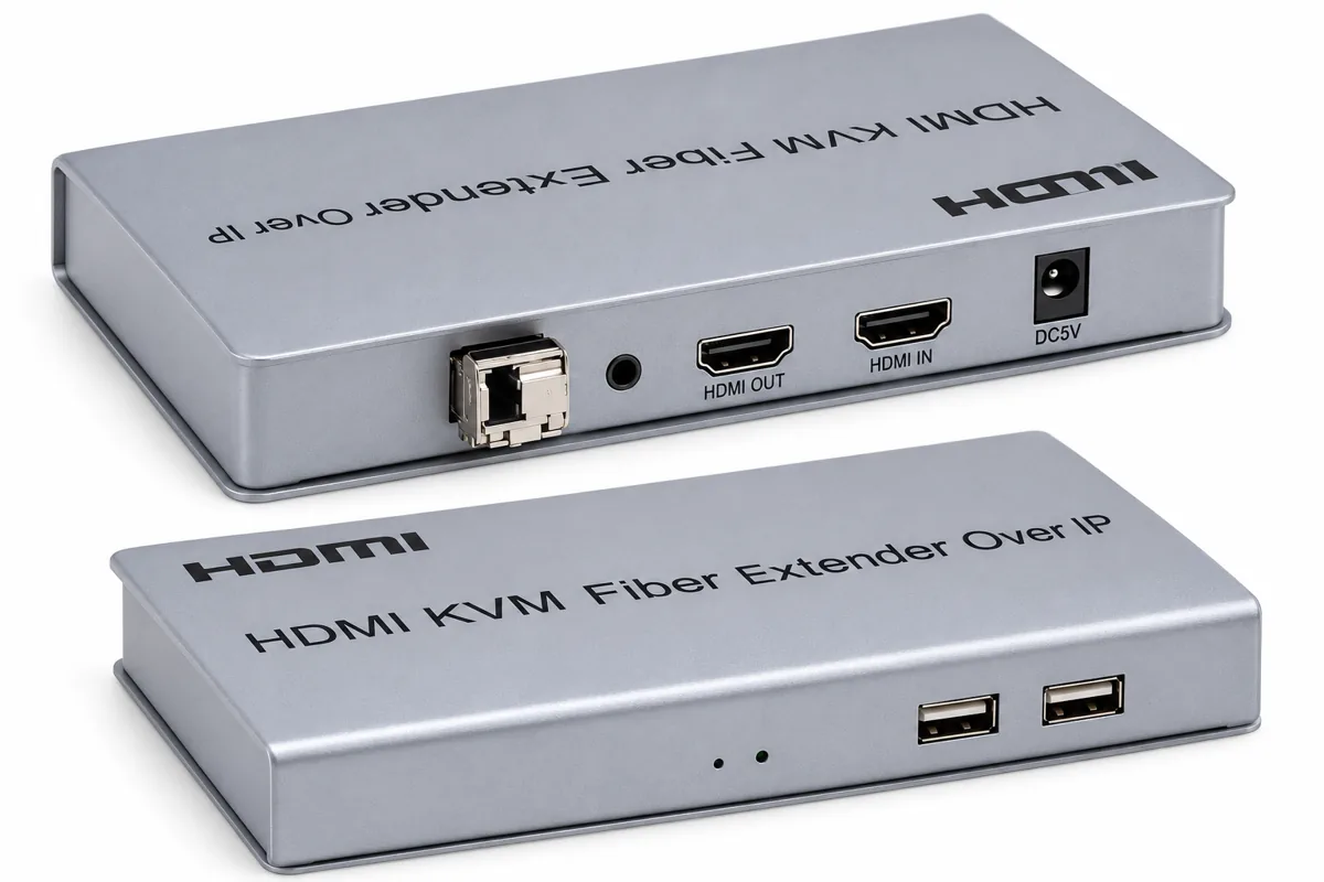 Оптоволоконный HDMI/KVM over IP-удлинитель MTG-HDES34, 20 км