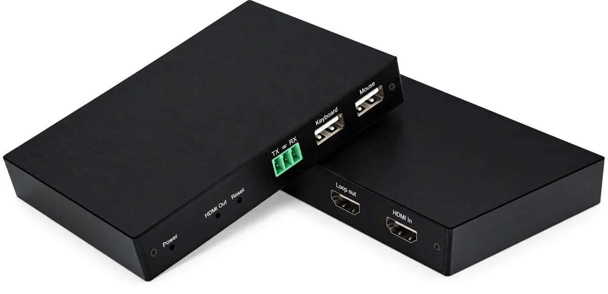 Удлинитель HDMI по IP MTG-HDES45, 4K@60 Гц, 200 м, KVM