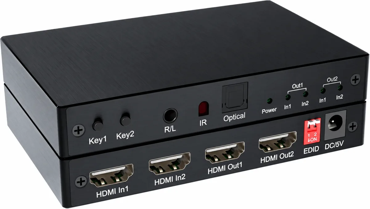 HDMI-матрица 2×2 4K MTG-HDMX05-M