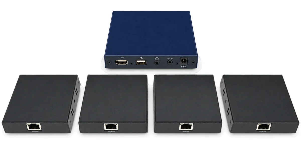 HDMI-удлинитель-распределитель MTG-HDSP4-E, 4 удалённых выхода, 150 м
