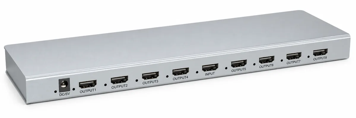 HDMI 2.1-сплиттер MTG-HDSP8K-8, 1×8, 8K@60 Гц