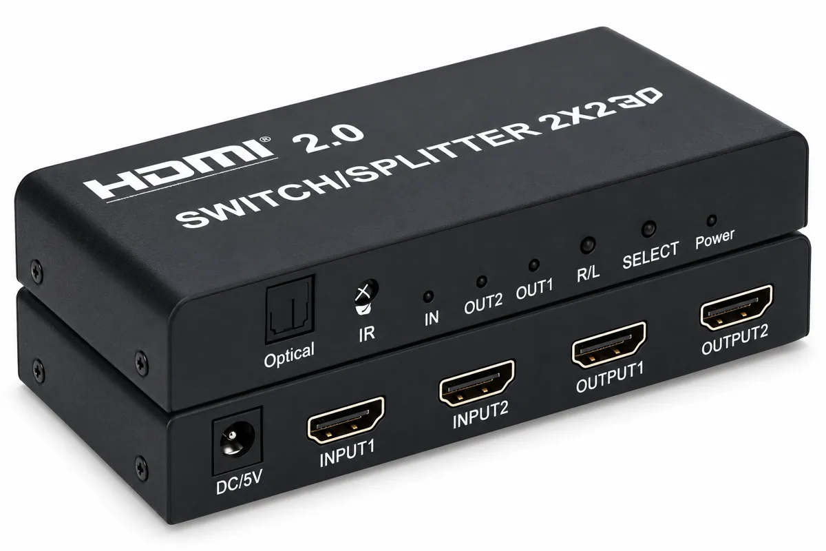 HDMI 2.0 switch/splitter MTG-HDSS2-2-V2.0, 2×2