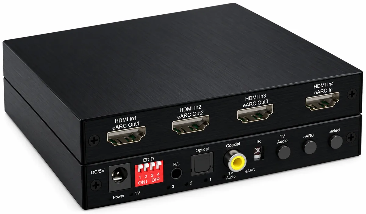 Двунаправленный HDMI/eARC-коммутатор MTG-HDSW4-E, 4 порта