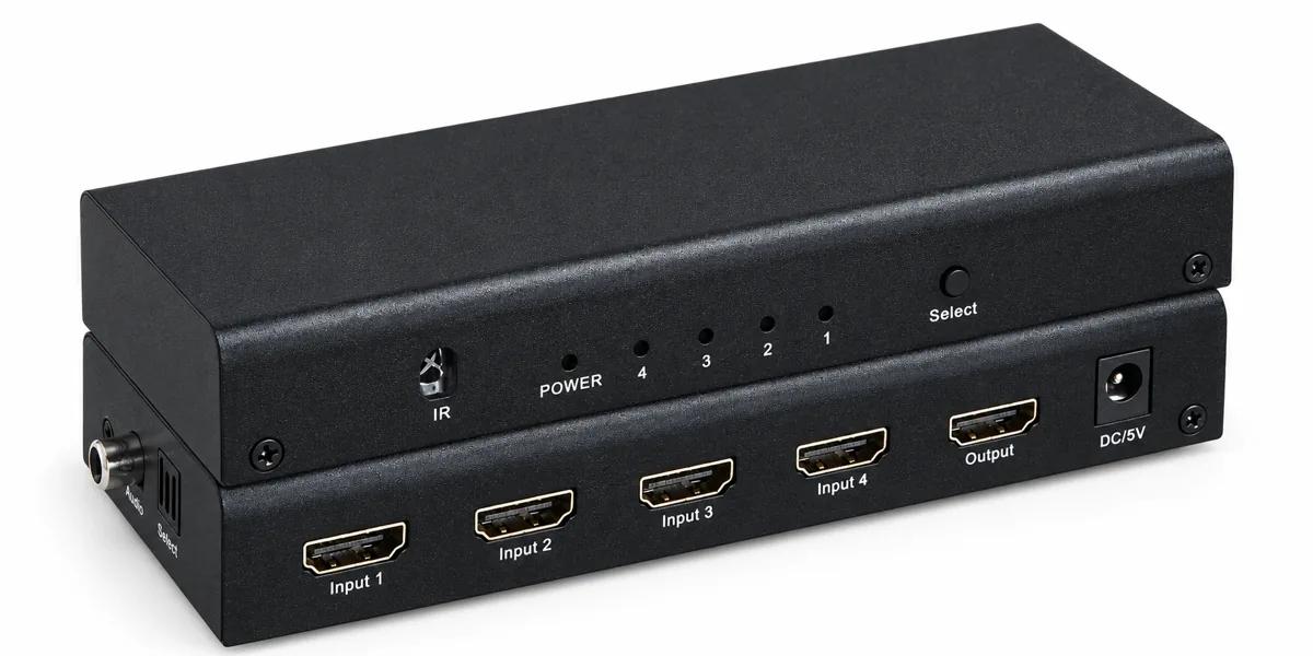 HDMI 2.0-коммутатор MTG-HDSW4-N2.0, 4×1, 4K@60 Гц, ARC