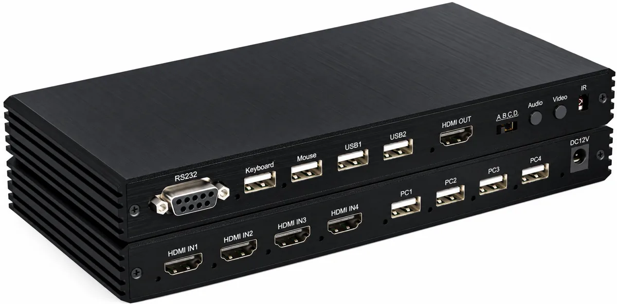 KVM-мультивьюер HDMI 4×1 4K60 MTG-HDSW4-V5