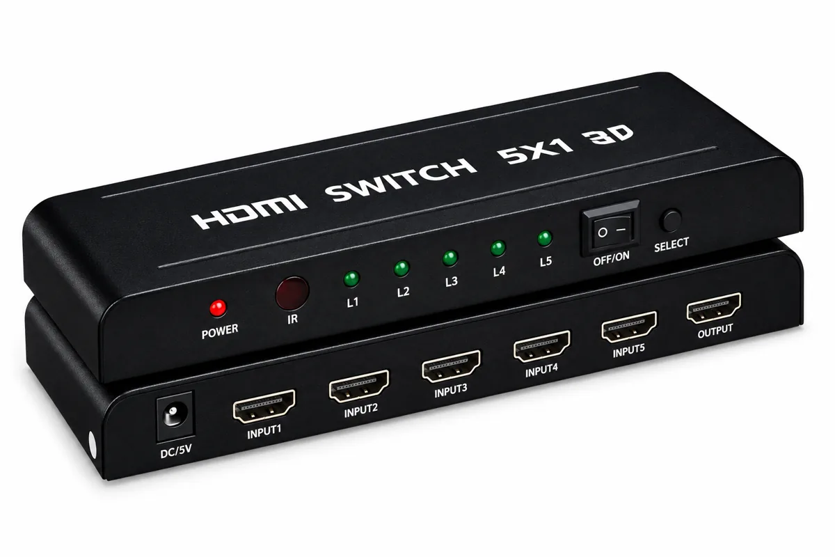 HDMI-коммутатор MTG-HDSW5, 5×1, ИК-пульт