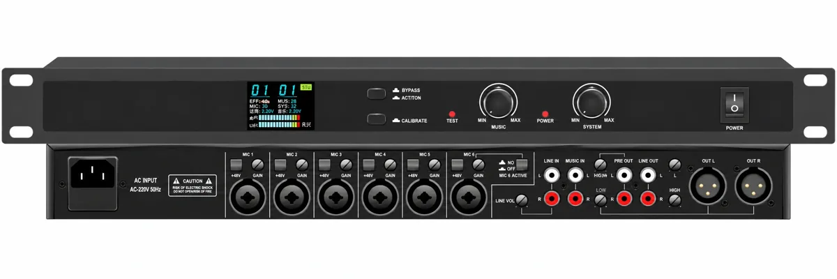 Подавитель акустической обратной связи 6×2 HY-FS60 MTG-HY-FS60