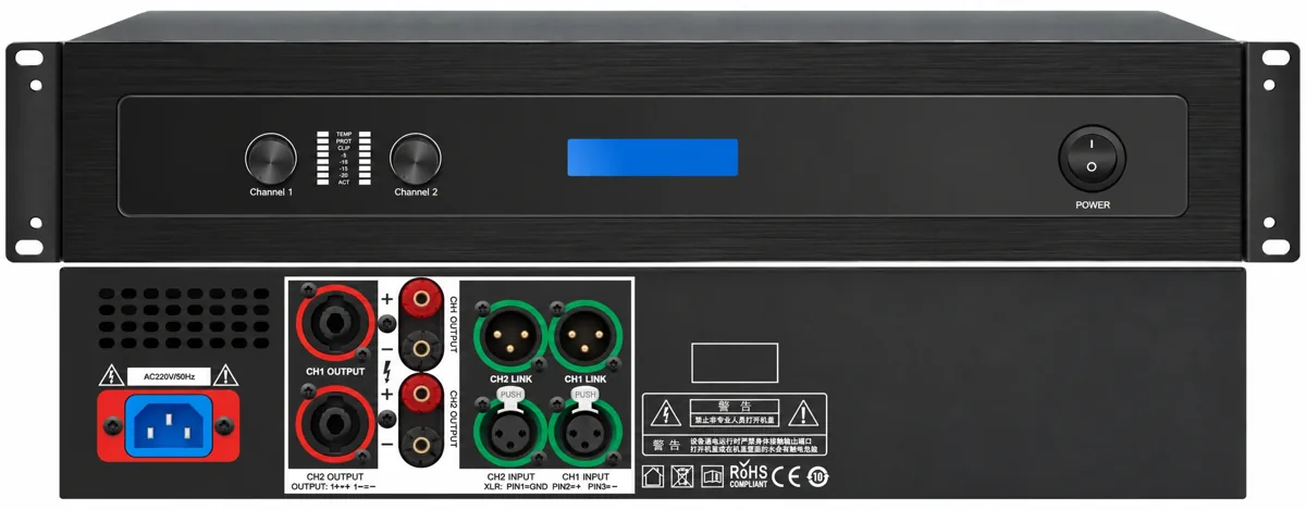 Профессиональный усилитель мощности 2×150 Вт HY-L215 MTG-HY-L215