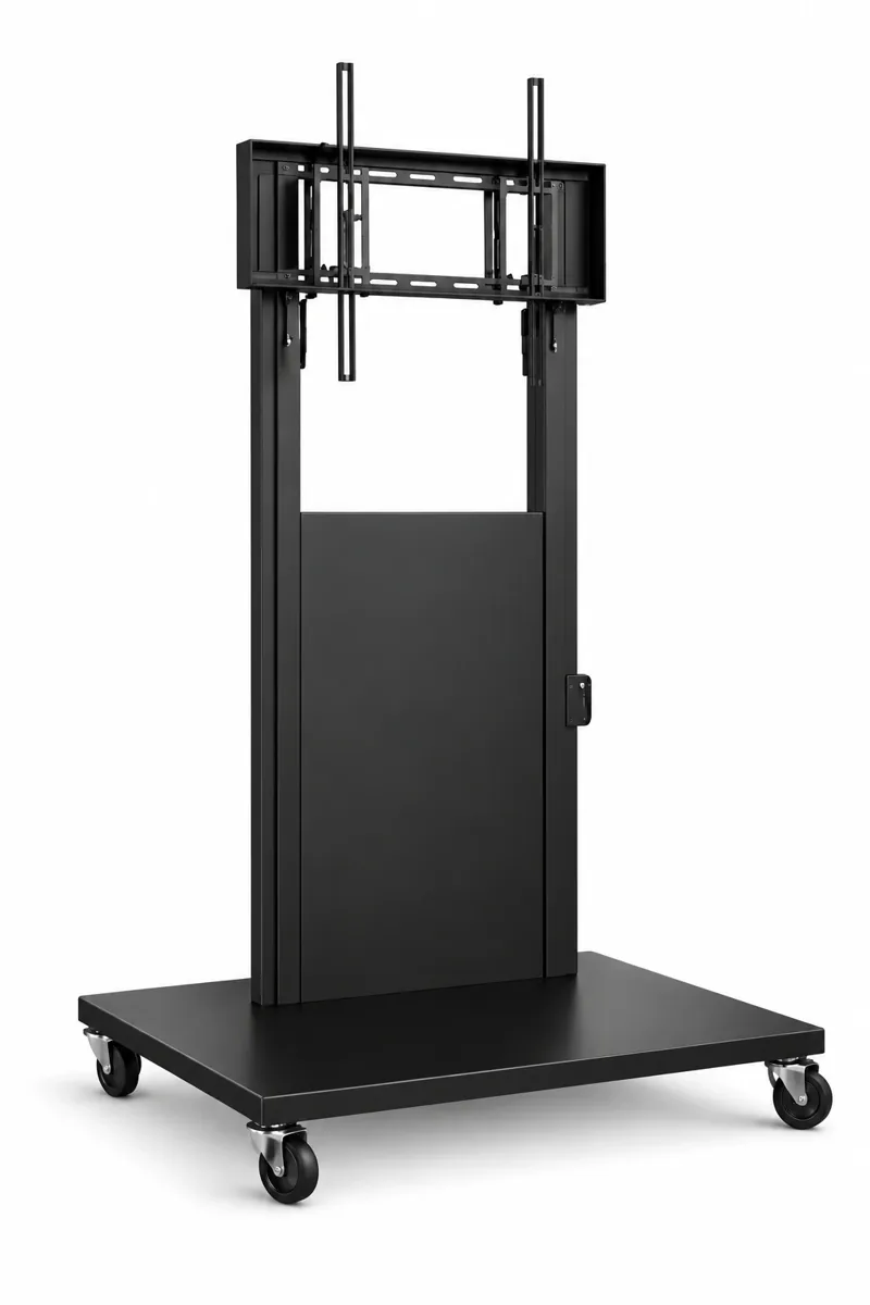 Мобильный напольный стенд для интерактивных панелей диагональю 55-75″ MTG-IAP-MS55-75