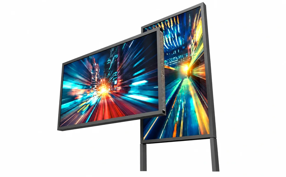 2-сторонний 43″ дисплей с повышенной яркостью и Digital Signage MTG-SEL43W