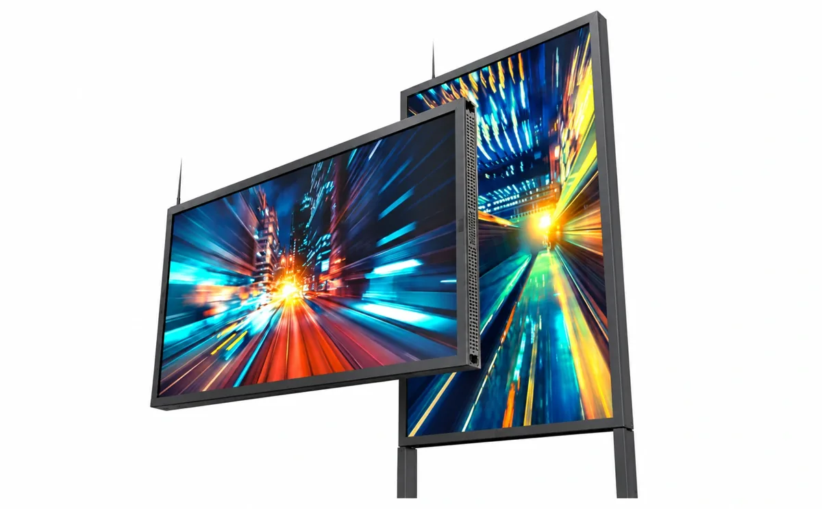 2-стороннией 55″дисплей с повышенной яркостью и Digital Signage MTG-SEL55W