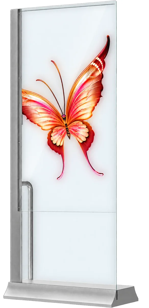 MTG-YTO55-D01 — прозрачный двухсторонний OLED-дисплей 55″
